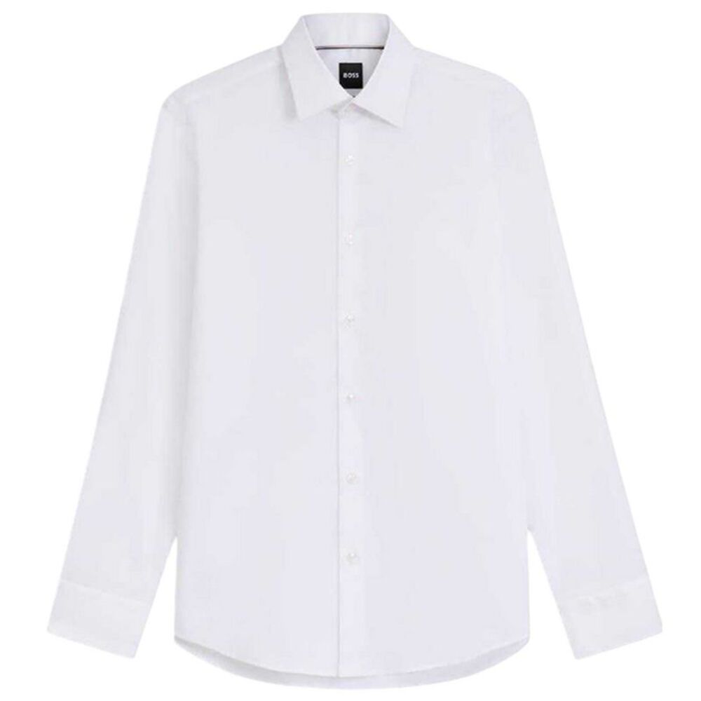 Boss Mens Joe Point Collar Shirt / White